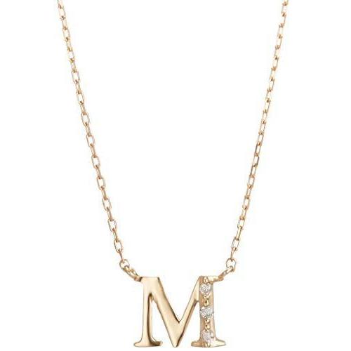 エステール ESTELLE K18 ダイヤモンド イエローゴールド イニシャル ネックレス(M) 0344-1903-0019-0000