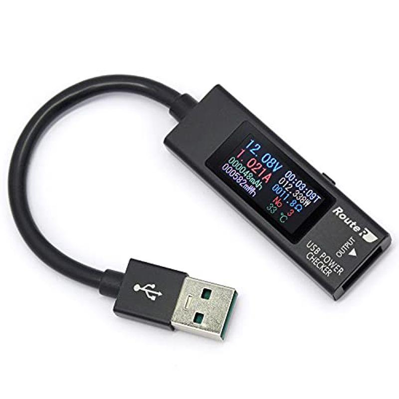 ルートアール メタル筐体 多機能カラー表示 人気 RT-USBVAC7QC USB簡易電圧 電流チェッカー 【期間限定送料無料】
