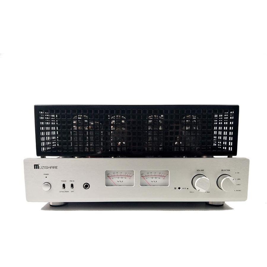 MUZISHARE X7 KT88 x4 真空管 プリメイン アンプ/Phono amp/イヤホン アンプ リモコン付き アップグレード版