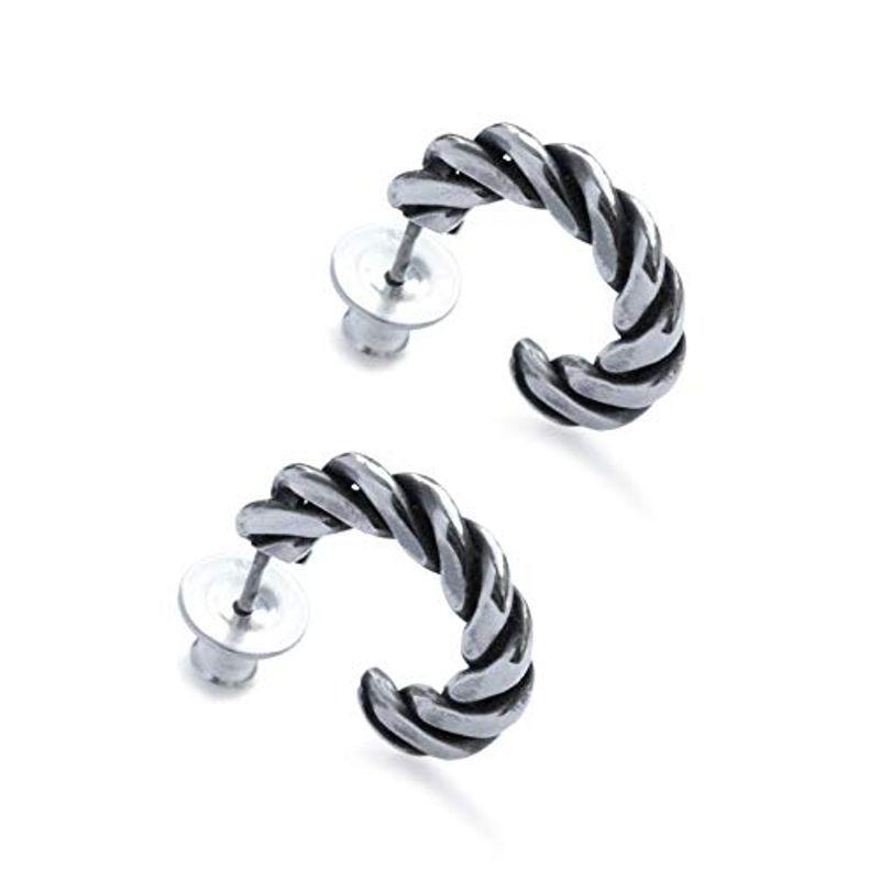 一番の Harim ハリム シルバー ブランド 人気 Hra042sv ピアス プレス Pierce 2個セット Press メンズアクセサリー