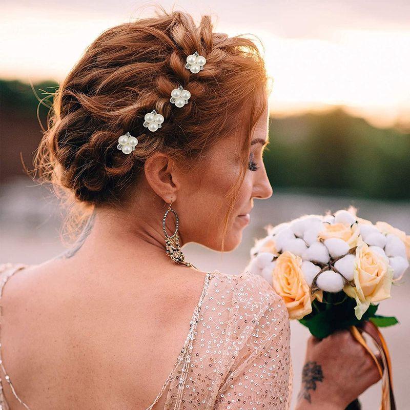 パール Uピン　ヘアピン　へアアクセサリー 髪飾り 結婚式 和装 洋装 着物