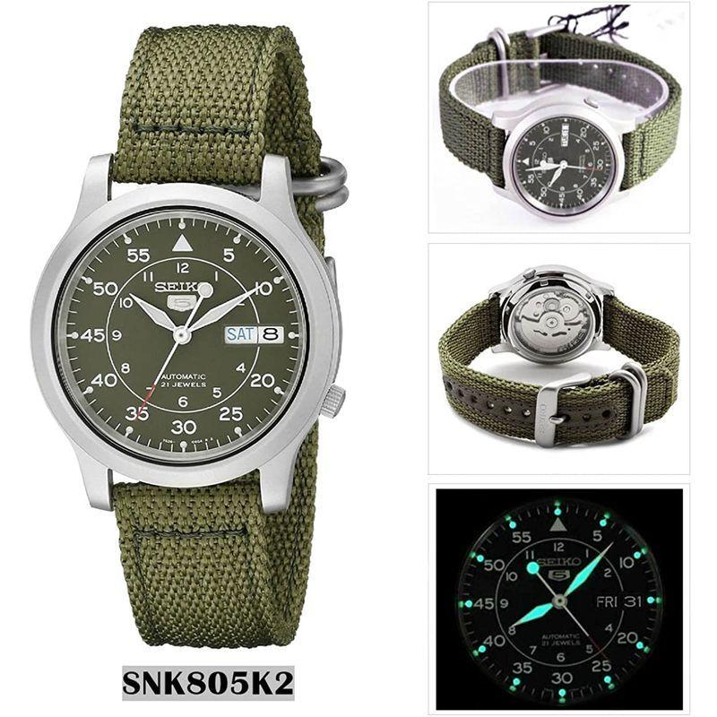 セイコー SEIKO 5 腕時計 自動巻き 海外モデル ミリタリー カーキ グリーン SNK805K2 メンズ 逆輸入品 SEIKO 腕時計 自動巻き 海外モデル ミリタリー カーキ グリーン SNK805K2 メンズ 逆輸入品