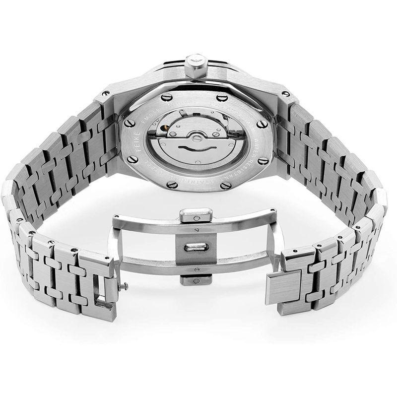 FEICE 自動巻き 腕時計 メンズ 男性 機械式 うで時計 メンズ 手巻付き アナログ ウォッチ 防水 夜光 日付表示 ラグジュア リー メンズ 自動巻き 腕時計 男性 機械式 うで時計 手巻付き アナログ ウォッチ 防水 夜光 日付表示 ラグジュア リー