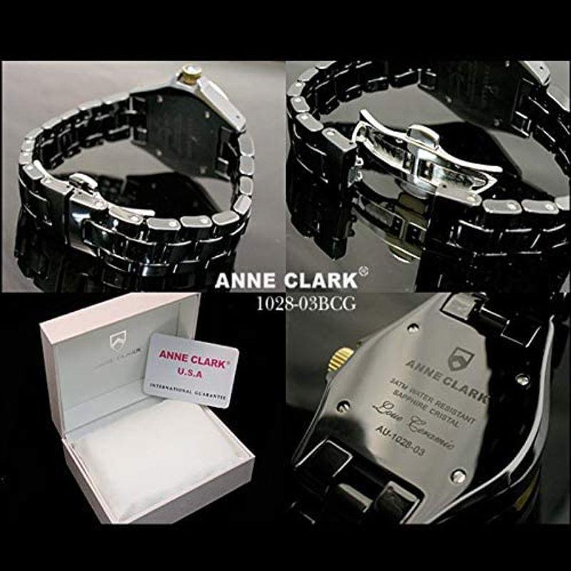 ANNE CLARK 腕時計 レディース 金属アレルギー軽減対策 フル セラミック ブラック ラインストーン(ジルコニア)ベゼル 天然ダイヤ CLARK 腕時計 レディース 金属アレルギー軽減対策 フル セラミック ブラック ラインストーン ジルコニア ベゼル 天然ダイヤ