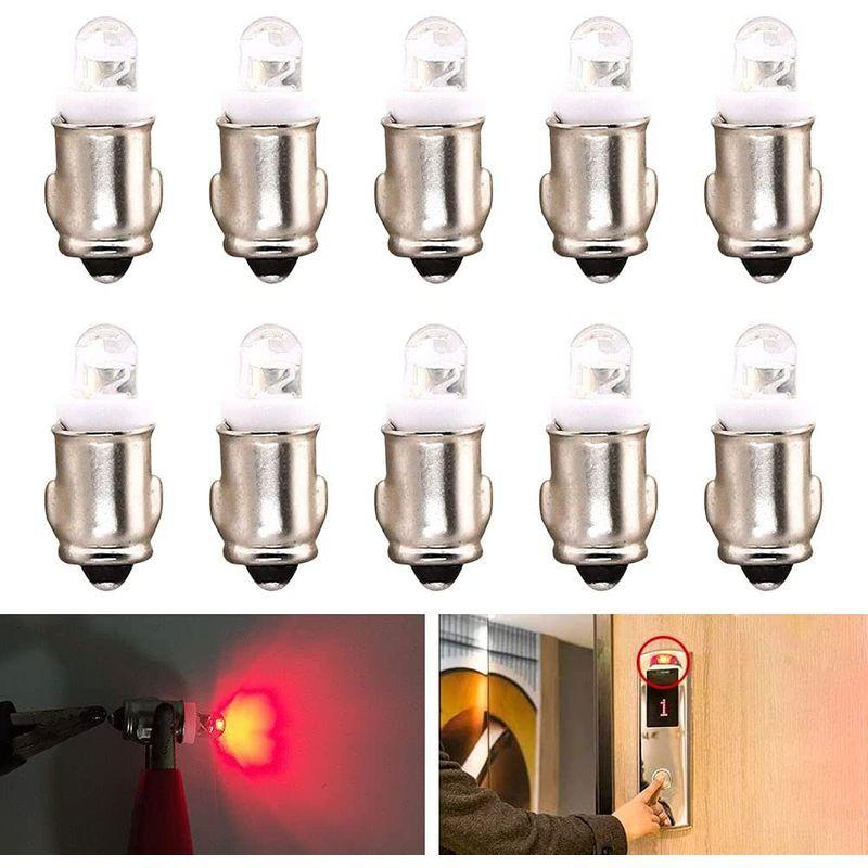 今季ブランド Aoling BA7S LED 12V ダッシュボードライト 24V LEDバルブ レッド メーターランプ マイナスアースタイプ LED電球 計器類、電子パーツ 12V BA7s T6口金 LED 電球 無極性 ブルー 青 カブ ポルシェ930 ワーゲンバス メーター球 麦球 ムギ球 旧車用