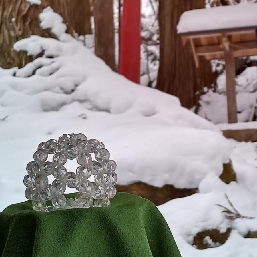 パワーストーン 神聖幾何学 フラーレン オーロラクリスタル  水晶カット　8mm球　グレートセントラルサン 浄化 魔除け 置き物 |  | 03