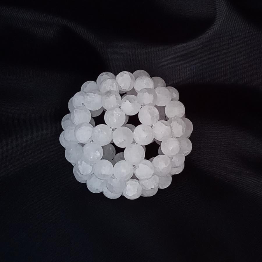 パワーストーン 神聖幾何学 フラーレン フロストクラック　6mm球　グレートセントラルサン 浄化 魔除け 置き物 |  | 01