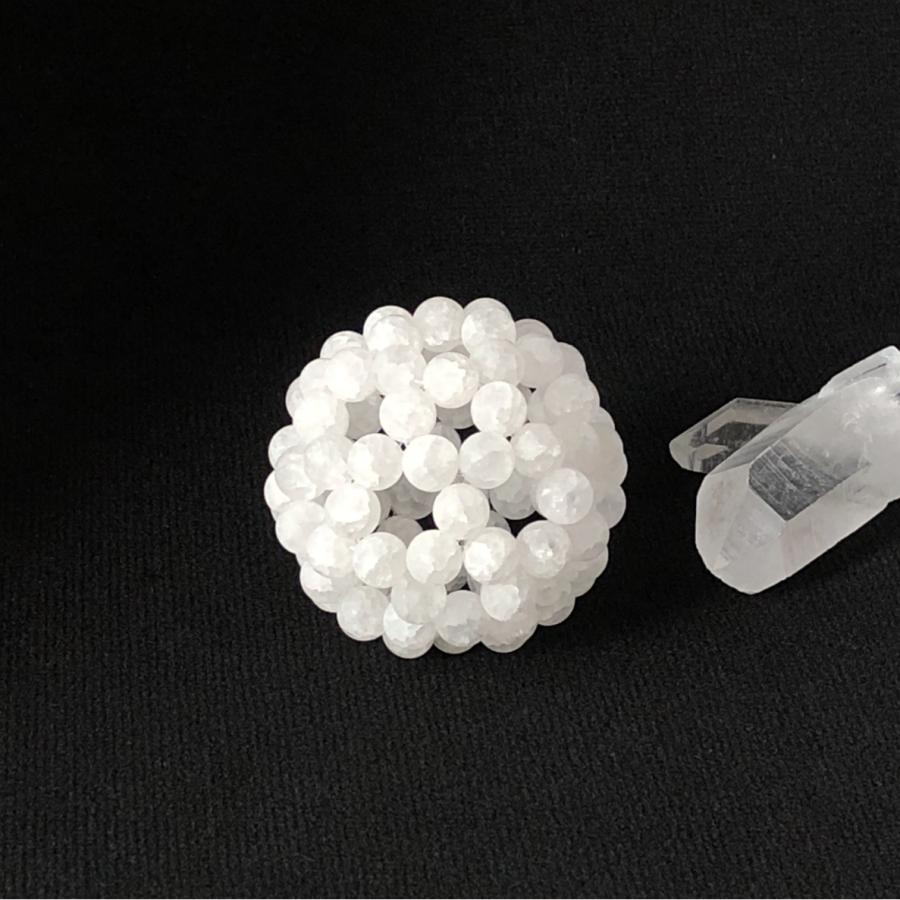 パワーストーン 神聖幾何学 フラーレン フロストクラック　6mm球　グレートセントラルサン 浄化 魔除け 置き物 |  | 02