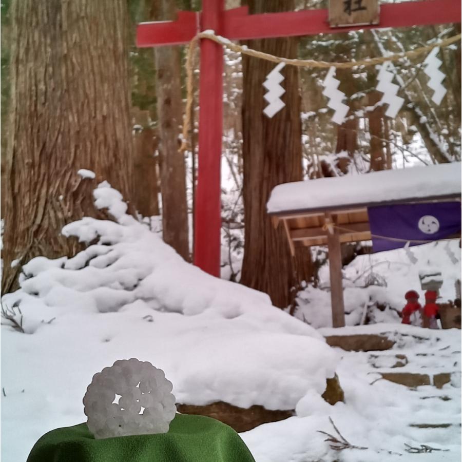 パワーストーン 神聖幾何学 フラーレン フロストクラック　6mm球　グレートセントラルサン 浄化 魔除け 置き物 |  | 03