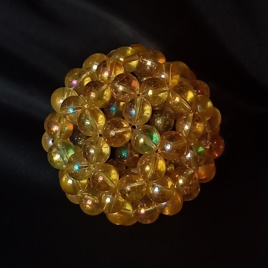 パワーストーン 神聖幾何学 フラーレン ゴールデンオーラ  水晶　8mm球　グレートセントラルサン 浄化 魔除け 置き物 |  | 01