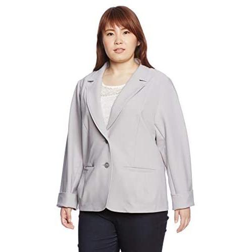 春新作の ストレッチ 大きいサイズ プランプ ハイテンションタックフレアジャケット セシール Al 722 4l サンドグレー レディース コート アウター Prestigecenter Fr