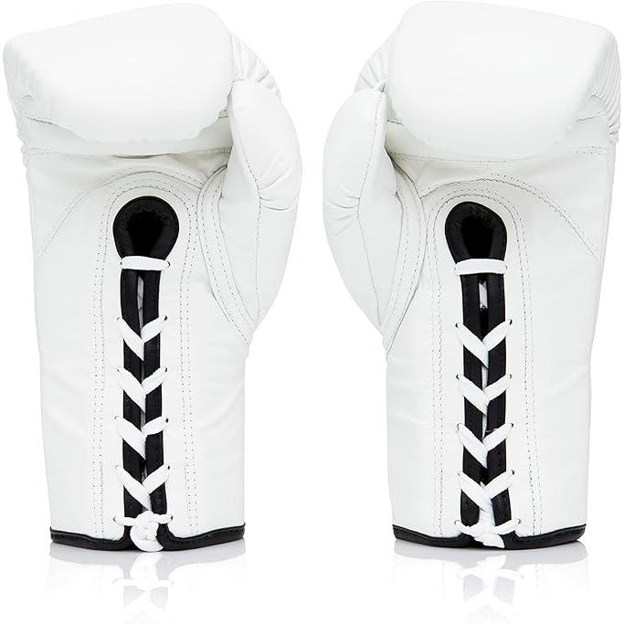 Fairtex プロコンフェディショングローブ （Lace UP 紐式） ホワイト_3