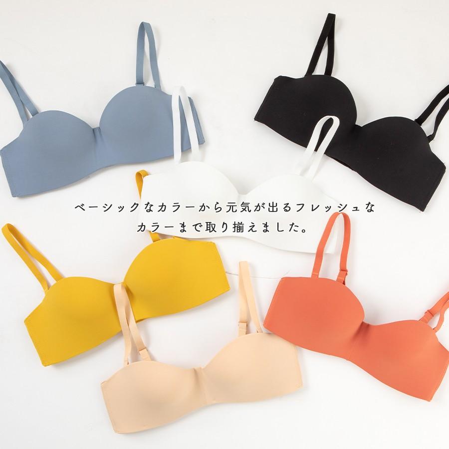 ノンワイヤー ブラ シームレス ブラジャー 下着 レディース 30代 40代 Tシャツブラ 響きにくい 痛くない ストレスフリー リラックス 自然 盛り ワイヤーなし Br19 016 Mude ムード 通販 Yahoo ショッピング