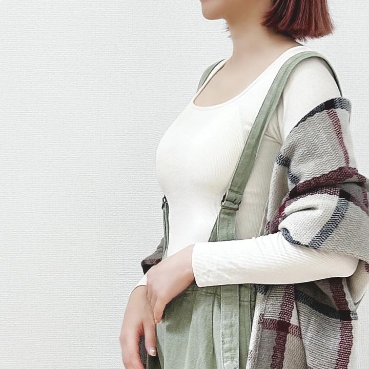 MUDE(ファッション) スクエアネック 裏起毛 カップ付き MUDE(ファッション) スクエアネック 裏起毛 カップ付き
