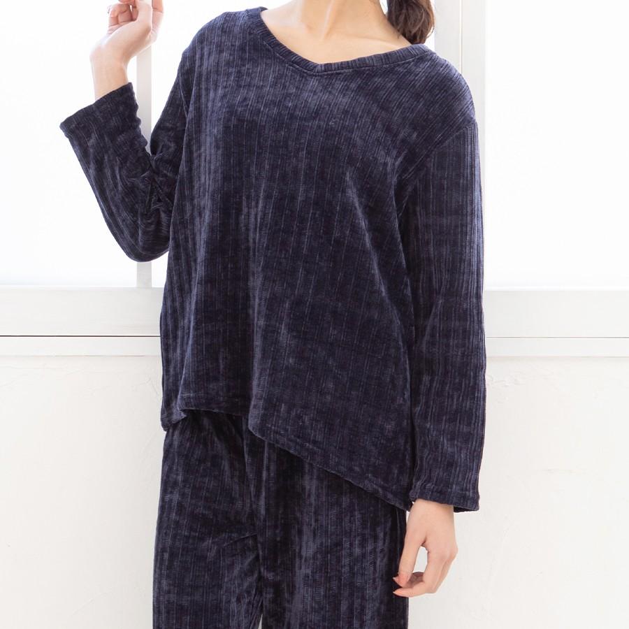 ルームウェア レディース 上下セット ワンピース ベロアモールニット 部屋着 おしゃれ パジャマ 長袖 長ズボン マタニティ リラックス 春 可愛い ゆったり Rw18 004 Mude ムード 通販 Yahoo ショッピング