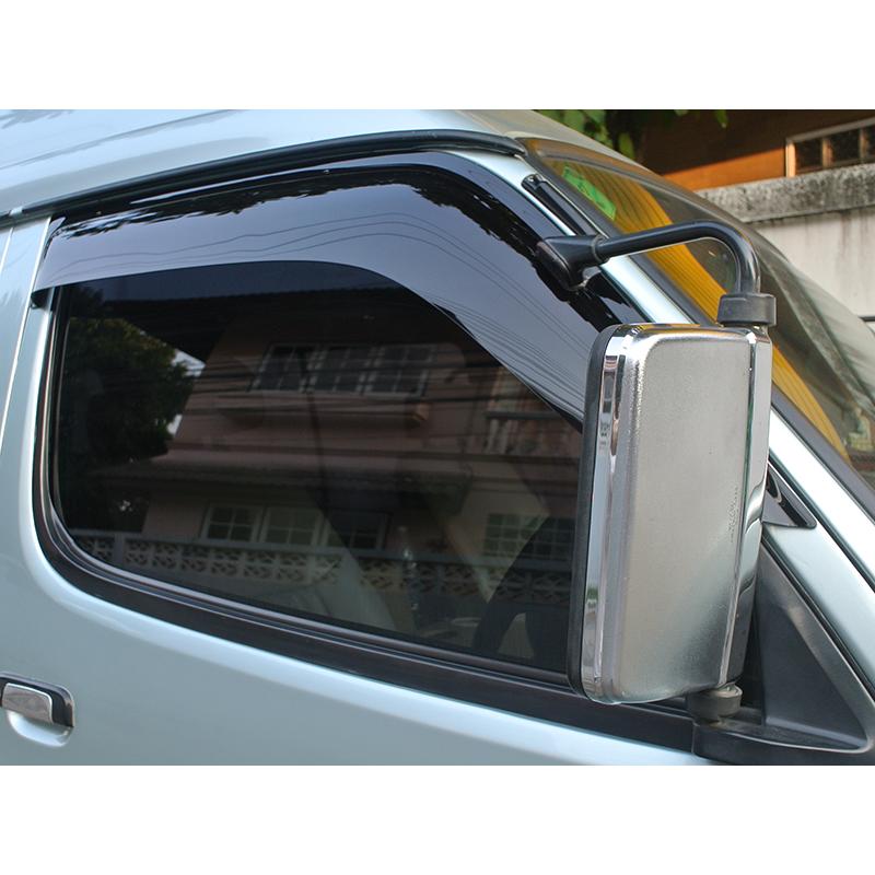 ハイエース100系 ドアバイザー ビッグ ワイドバイザー ダーク スモーク