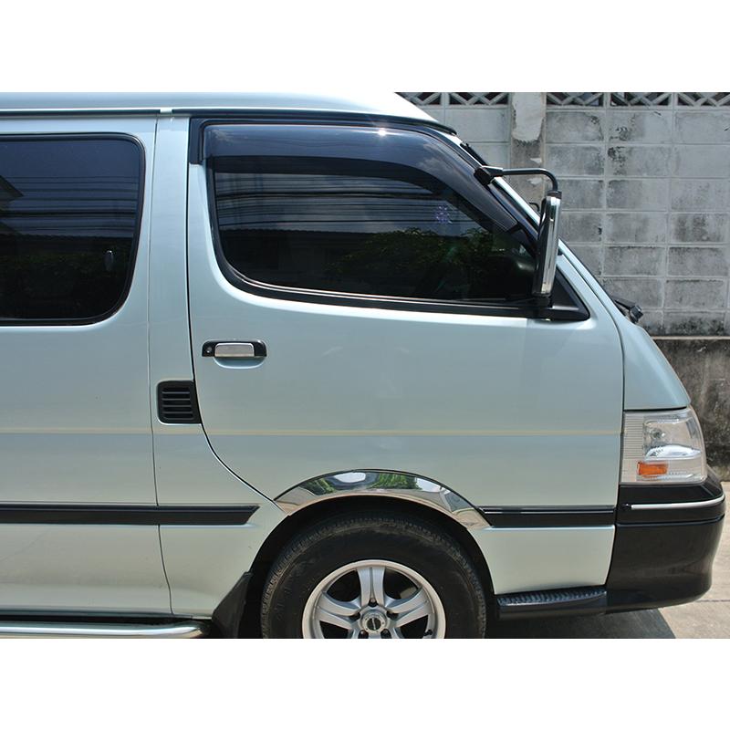 ◆中古.100系ハイエースバン.ドアバイザー◆ ハイエース100系 ドアバイザー ビッグ ワイドバイザー ダーク スモーク