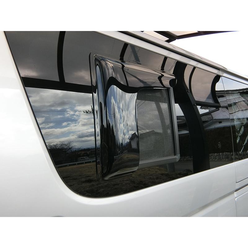 ハイエース200系 網戸 対応 小窓 バイザー 4型以降 LR オグショー FLEX