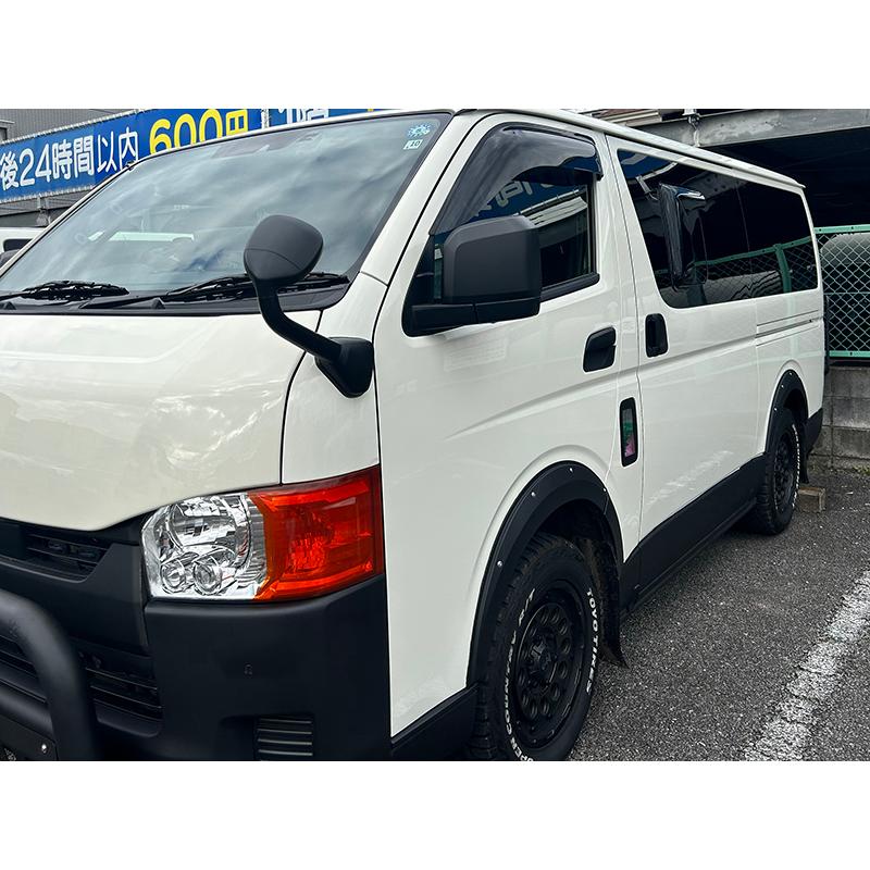 ハイエース200系 ビッグワイドバイザーと小窓バイザーのセット / ドア