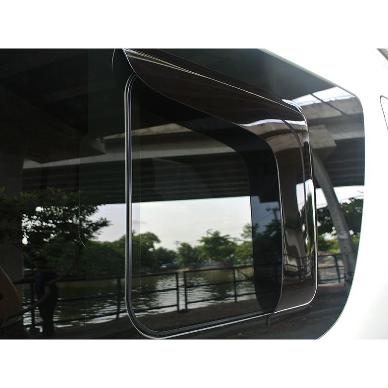 ハイエース200系 ビッグワイドバイザーと小窓バイザーのセット / ドア