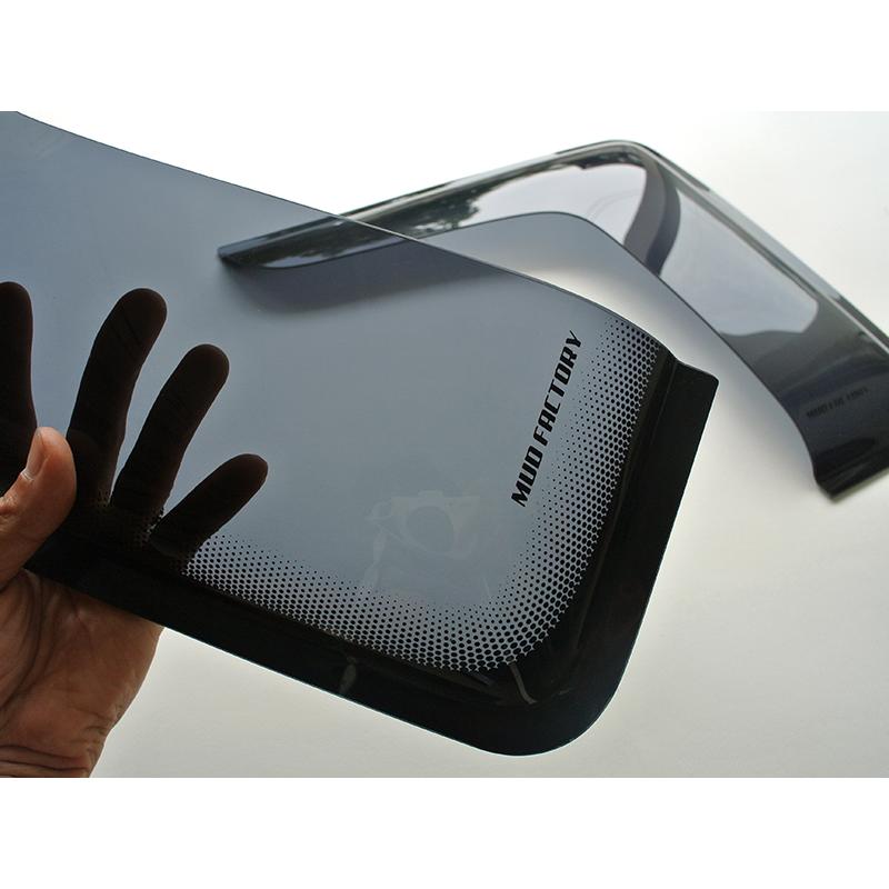 ハイエース200系 ビッグワイドバイザーと小窓バイザーのセット / ドア