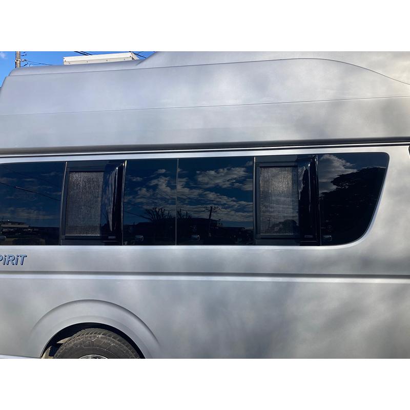 先着1000円引クーポン】 ハイエース200系 網戸と専用バイザーのセット