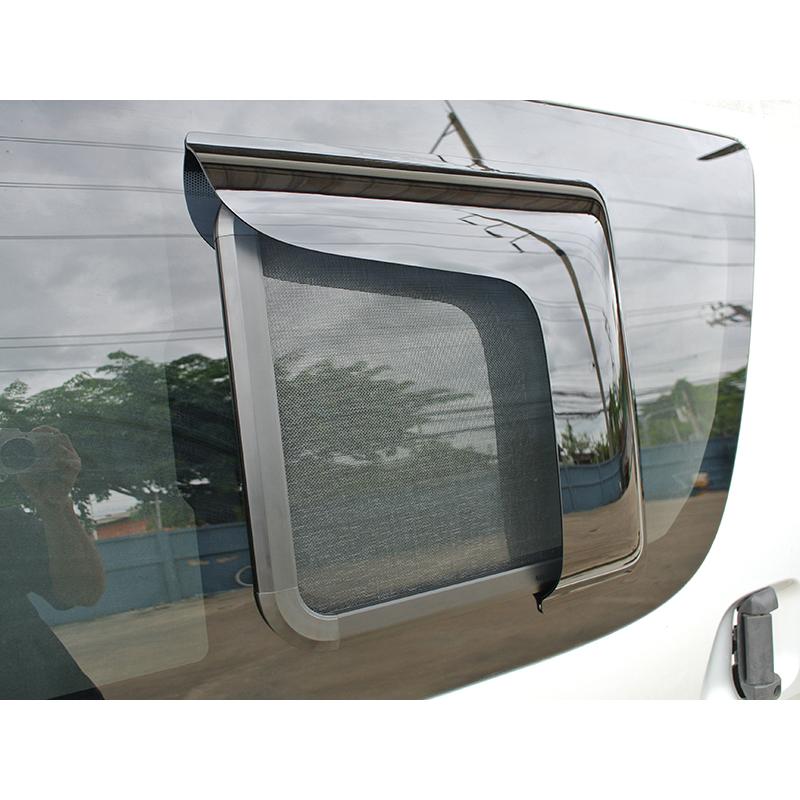 ハイエース200系 網戸と専用バイザーのセット (4型以降対応/1P) 車中泊
