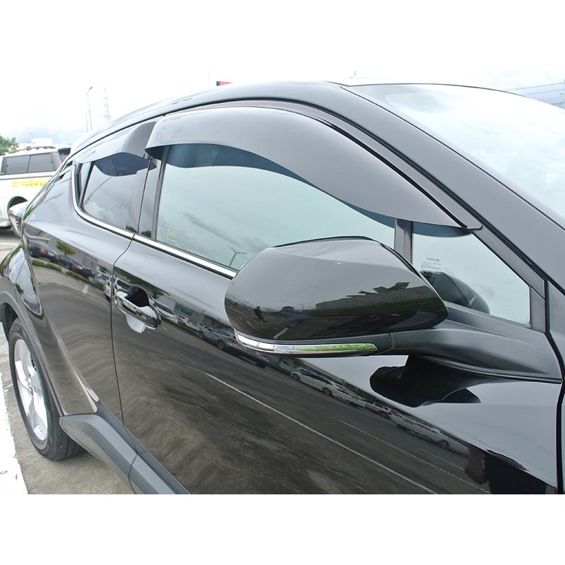 C-HR ビッグ ワイドバイザー ダーク ドアバイザー CHR パーツ