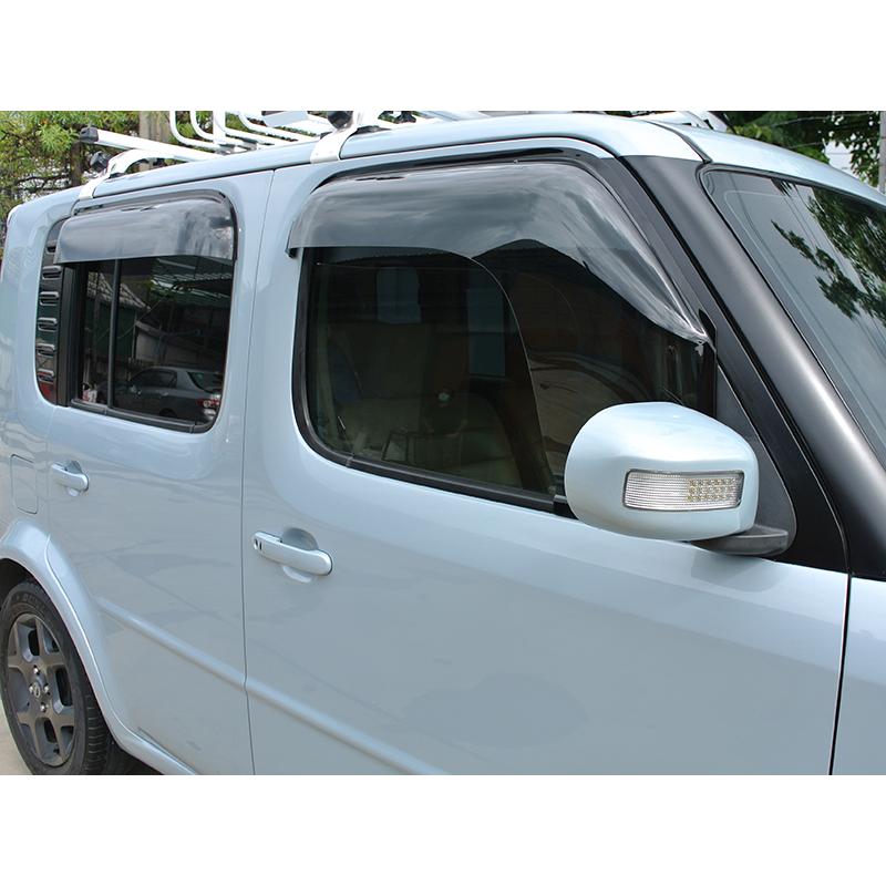 防弾バイザー　実物 キューブ Z11YZ11 BZ11 BNZ11 ドアバイザー フロント用のみ スーパー