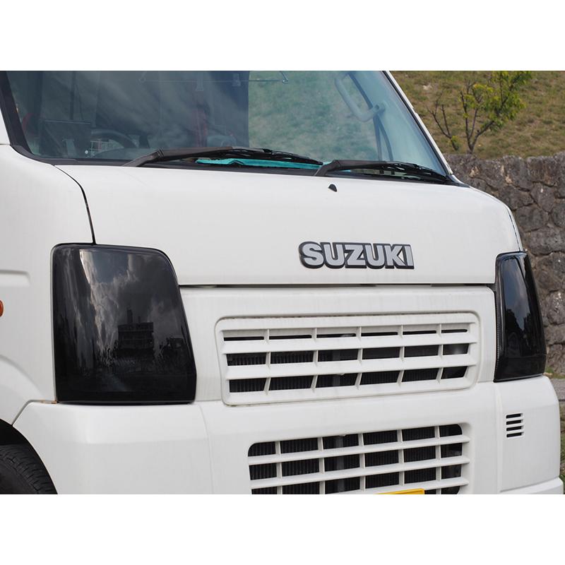 キャリイ DA63T DA65T ヘッドライトカバー ダークスモーク パーツ