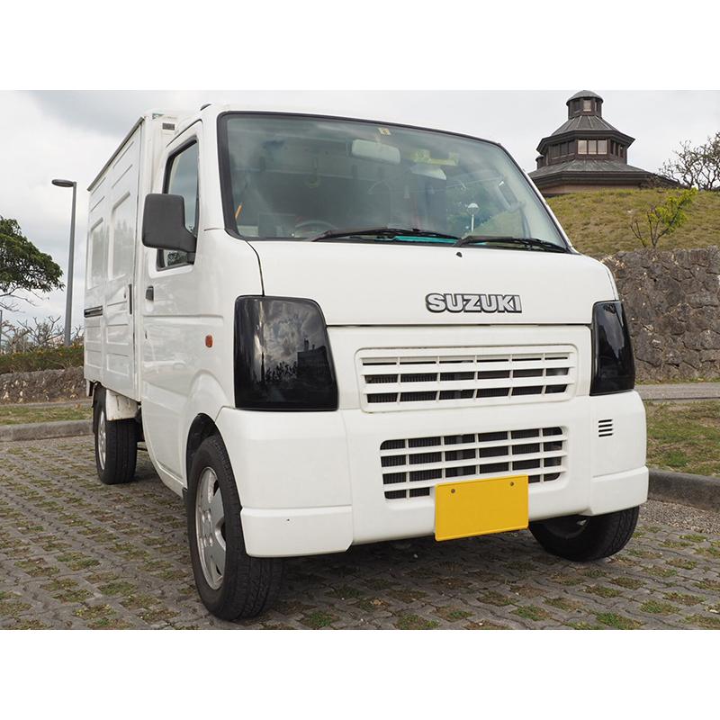 キャリイ DA63T DA65T ヘッドライトカバー ダークスモーク