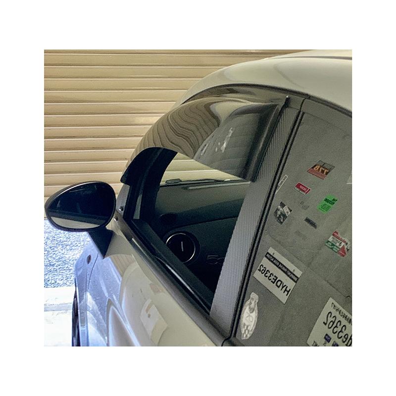 フィアット500 アバルト500 ドアバイザー ダークスモーク FIAT500