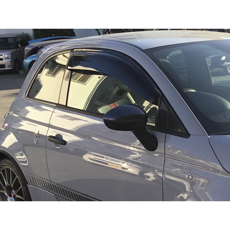 アバルト595 ドアバイザーMUD FACTORYドアバイザー　左右セット アバルト595 ドアバイザーMUD FACTORYドアバイザー 左右セット