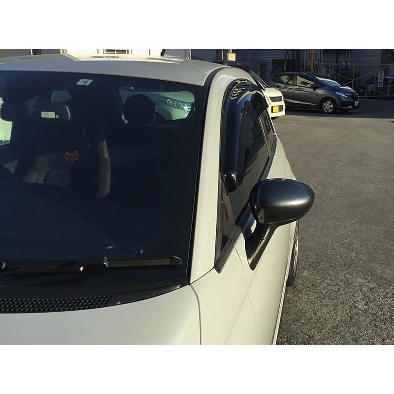 フィアット500 アバルト500 ドアバイザー ダークスモーク