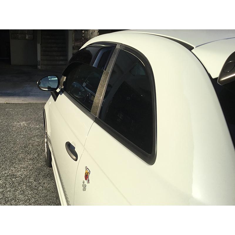 フィアット500 アバルト500 ドアバイザー ダークスモーク FIAT500