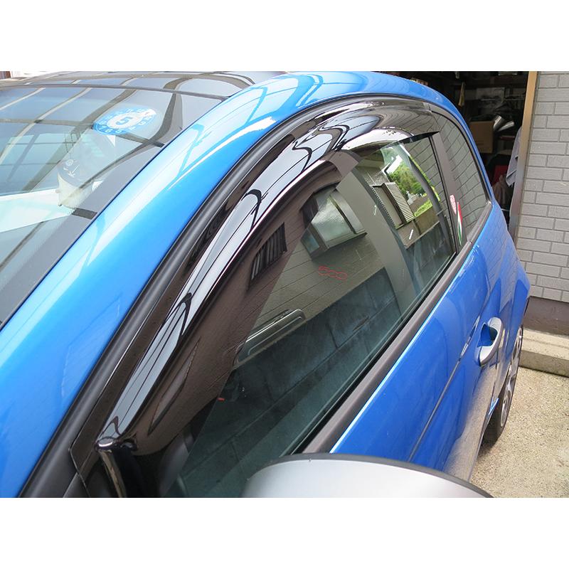 フィアット500 アバルト500 ドアバイザー セミ ワイド FIAT500