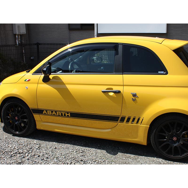 フィアット500 アバルト500 ドアバイザー セミ ワイド FIAT500