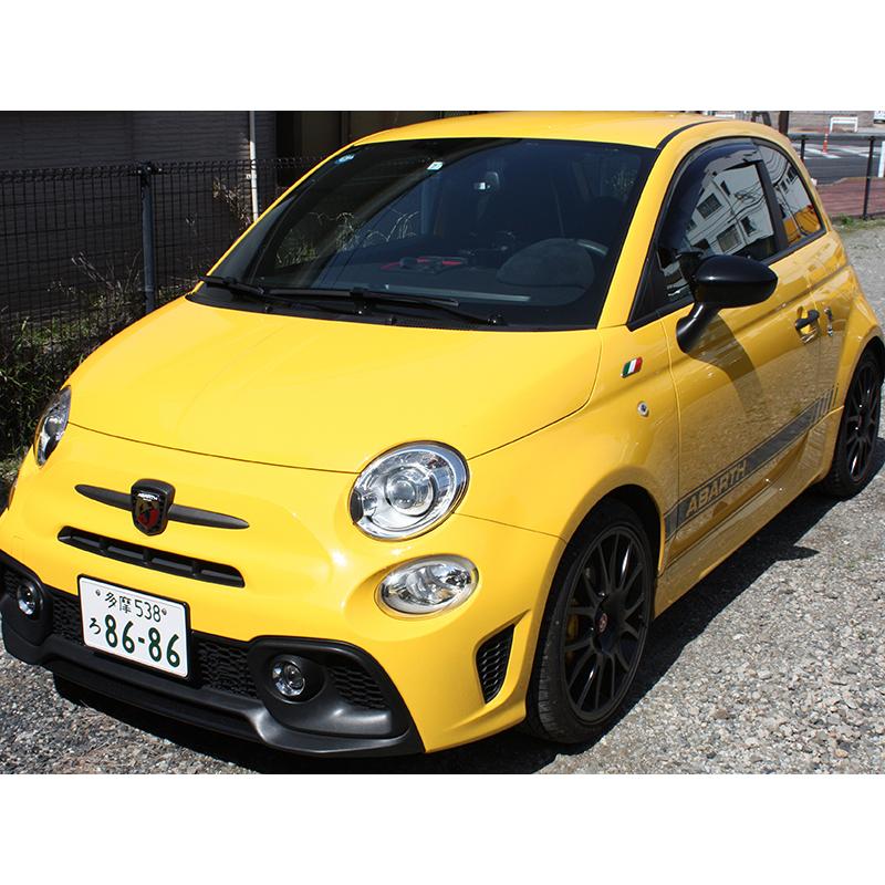 フィアット500 アバルト500 ドアバイザー セミ ワイド FIAT500