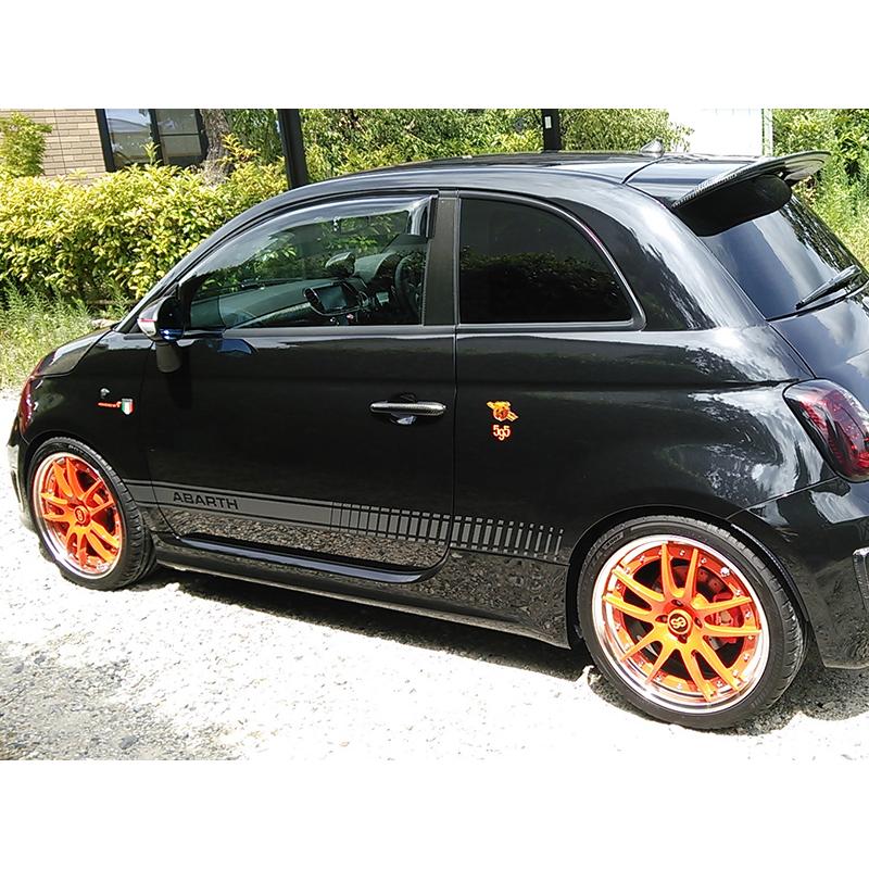 フィアット500 アバルト500 ドアバイザー スーパー ワイドバイザー FIAT500 ABARTH500 パーツ｜mudfactory｜13