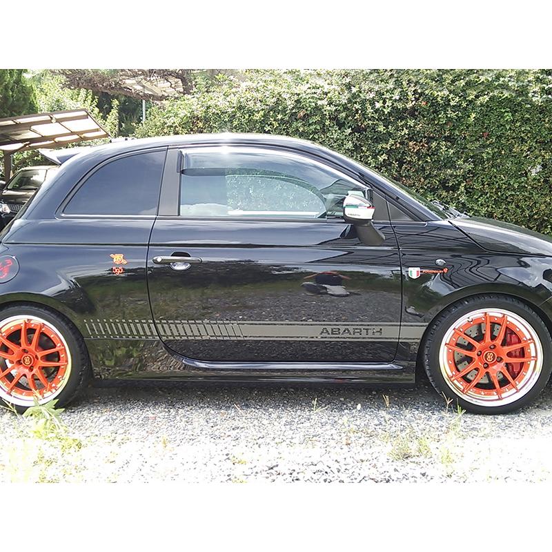 アバルト595 ドアバイザーMUD FACTORYドアバイザー　左右セット アバルト595 695ドアバイザーMUD FACTORYドアバイザー 左右セット