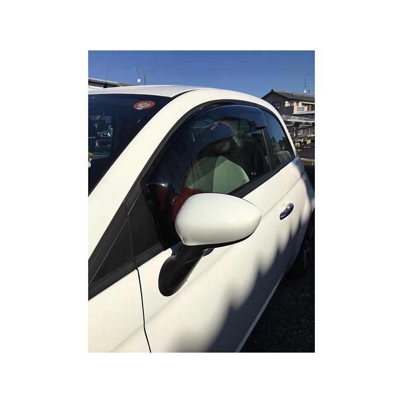 アバルト595 695ドアバイザーMUD FACTORYドアバイザー　左右セット アバルト595 695ドアバイザーMUD FACTORYドアバイザー 左右セット