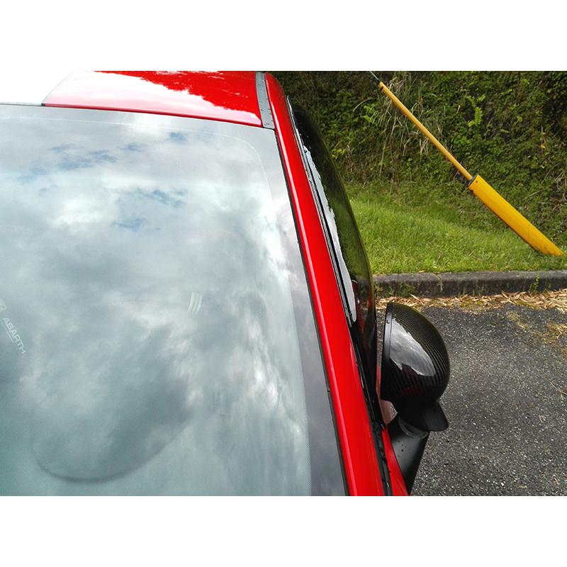 フィアット500 アバルト500 ドアバイザー スーパー ワイドバイザー