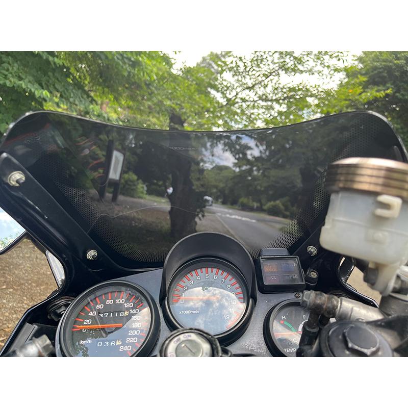 Kii商品です ヤマハ FZ750 (1FM) スクリーン 純正サイズ パーツ ダークスモーク
