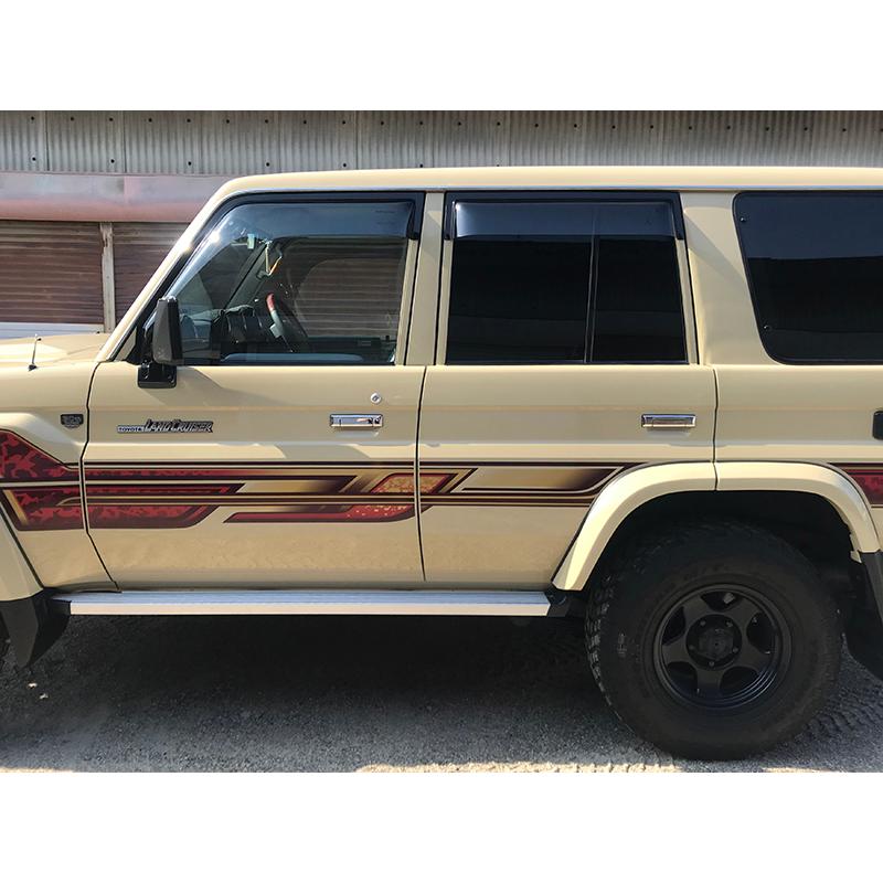 ランドクルーザー 70 ランクル70 78プラド 復刻 ワイド ドアバイザー