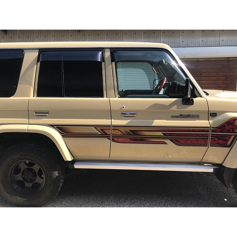 ランドクルーザー 78プラド用 純正ドアバイザー ランドクルーザー 70 ランクル70 78プラド 復刻 ワイド ドアバイザー