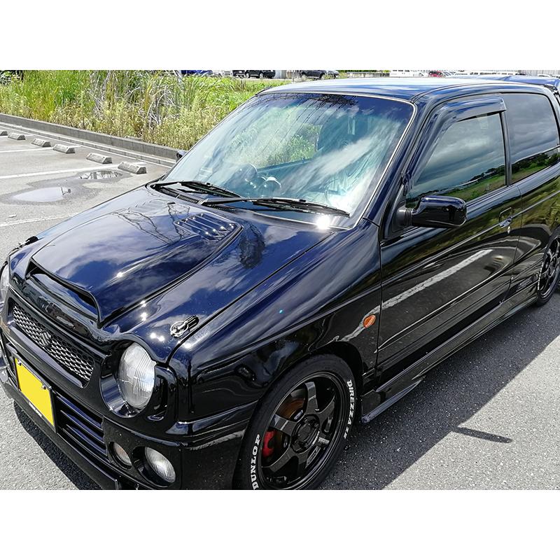 アルト HA11S HA21S 系 4代目 ドアバイザー ダーク パーツ アルト