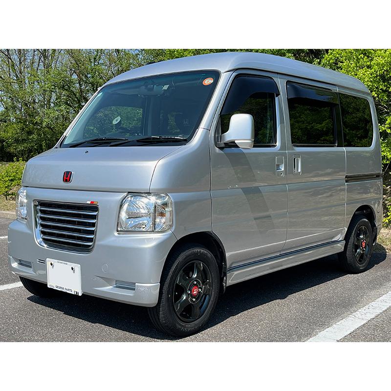 バモス ホビオ アクティバン ドアバイザー ダーク ビッグ ワイド