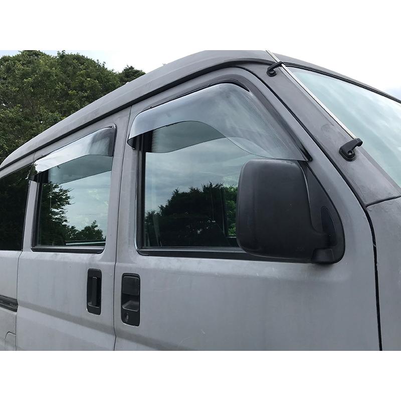 バモス ホビオ アクティバン ドアバイザー ビッグ ワイドバイザー 前後