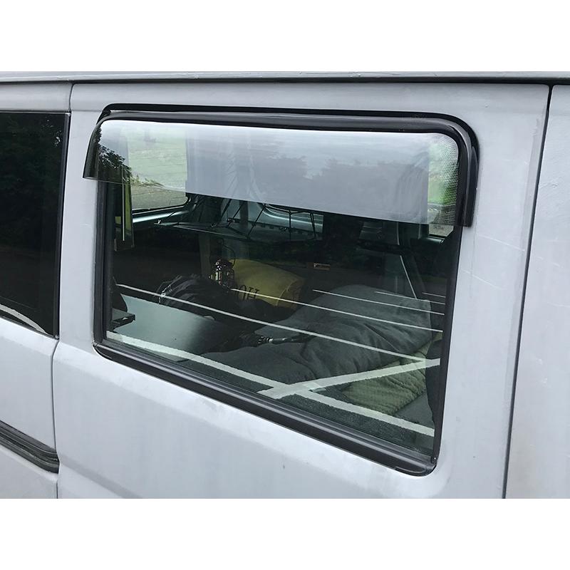 バモス ホビオ アクティバン ドアバイザー ビッグ ワイドバイザー 前後