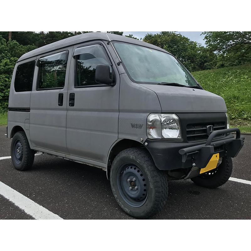 バモス ホビオ アクティバン ドアバイザー ビッグ ワイドバイザー 前後